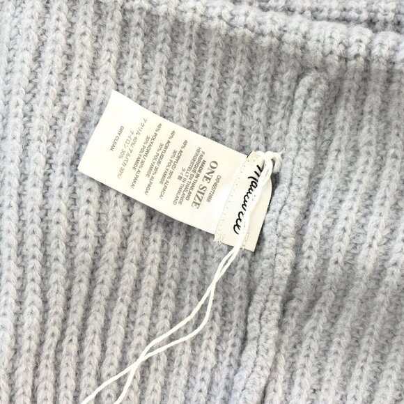 NEW Grey Ribbed Madewell Alpaca Cozy Soft Beanie Hat main image 8